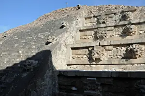 San Juan Teotihuacan Prints: Temple of Feathered Serpent Pyramid, Teotihuacan