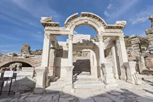 Images Dated 27th September 2015: Temple of Hadrian in Ephesus, Turkey