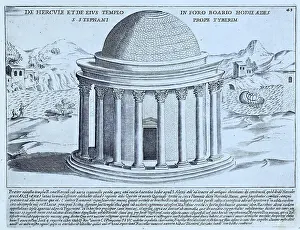 Early Prints: The Temple of Hercules Victor or Unconquered Hercules or Oil of Hercules