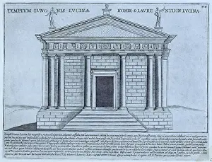 Original Date Prints: The Temple of Juno Lucina was a temple of ancient Rome dedicated to Juno Lucina
