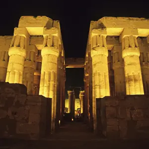 Supported Prints: Temple of Luxor illuminated at night, Luxor, Egypt