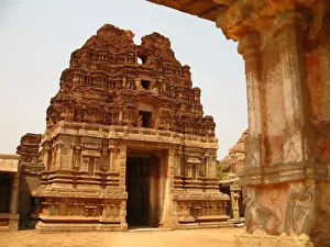 Hampi Prints: Temple near Hampi