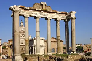 Nature’s Masterpiece: Temple of Saturn Forum Romanum Rome Italy