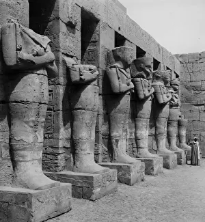Ancient Egyptian Gods And Goddess Prints: Temple Statues