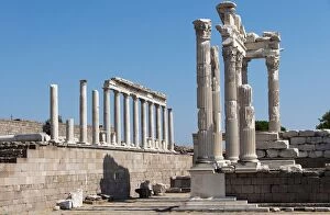 Images Dated 19th September 2011: Temple of Trajan in the Hellenistic City in Pergamon, Turkey