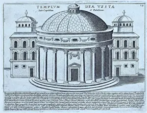 Ethnic Groups Prints: Temple of Vesta between the Capitol and the Palatine