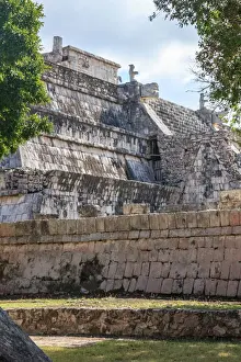 Temple of the Warriors (pyramid and columns), Chichen Itza, Mexico