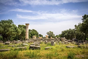 Images Dated 7th May 2013: The Temple of Zeus at Olympia
