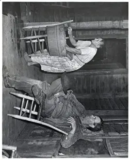 Spouse Prints: Tenant Farmer And Wife On Front Porch