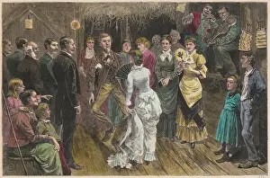 Lodgings Prints: Tenants During Boarding House Get Together
