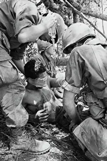 A Shau Valley Prints: Tending to Wounded Airborne Trooper