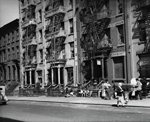 Huty37483 Prints: Tenement Buildings, NYC