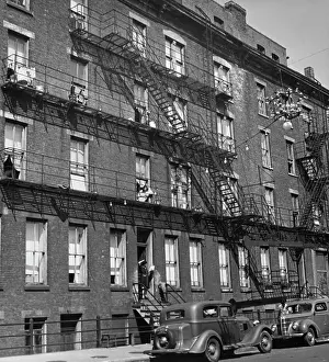 Huty37483 Prints: Tenement Buildings, NYC