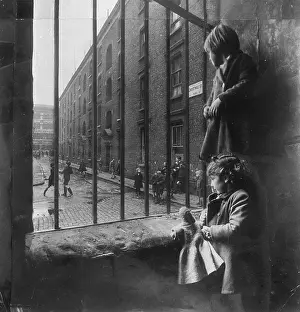 Railings Prints: Tenement Children