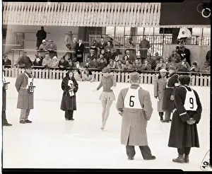 Tenley Albright Skates Compulsory Figures