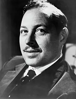 Prints of (Original Caption). Photograph of Tennessee Williams (1912-1983). American playwright. Undated photo Capturing 20th Century Greats: Tennessee Williams