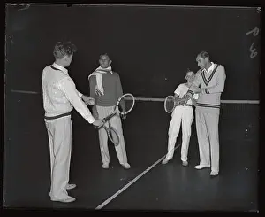Bill Tennis On Court with Junior Stars