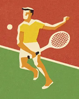 One Pers Prints: Tennis Player