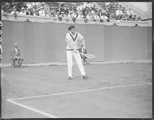 Tennis Player Jean Borotra During Davis Cup Match