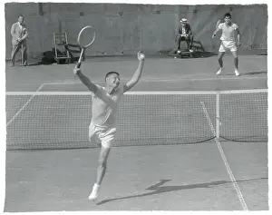 Tennis Player Jumping for Joy