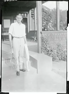 Newport Prints: Tennis Player Posing