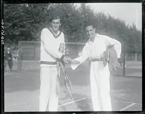 Pennsylvania Prints: Tennis Players Shake Hands