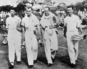 Chestnut Hill Prints: Tennis Players Walking Off Court