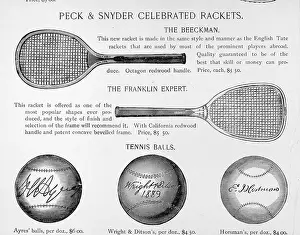 Tennis rackets and balls