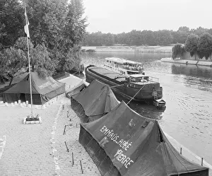 Tents Along the Seine River