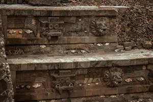 Pre Columbian Prints: Teotihuacan Mexico Pyramids