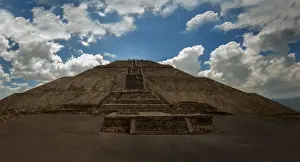 Central Mexico Prints: Teotihuacan Mexico Pyramids