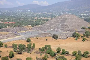 San Juan Teotihuacan Prints: Teotihuacan Step Pyramid and Ancient Ruins