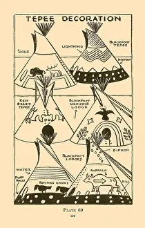Plains Prints: Tepee Decoration