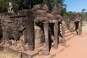 Images Dated 24th December 2015: Terrace of the Elephants, Angkor Thom