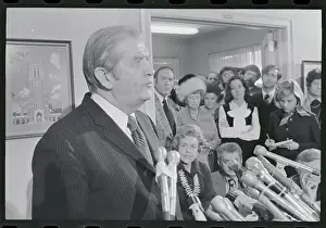 Durham Prints: Terry Sanford Addressing the Media