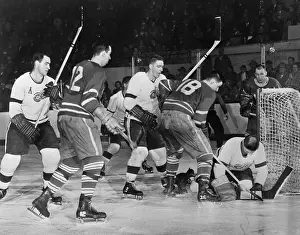 Terry Sawchuk Protecting the Goal