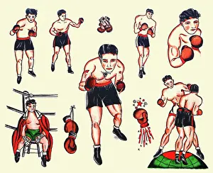 Boxing Prints: Tex Rowe Boxing Flash