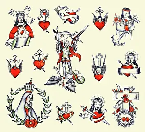 Mary Prints: Tex Rowe Religious Flash