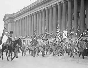 Festivity Prints: Texas Confederates March in a Military Parade