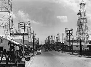 Texas Oil Well Town
