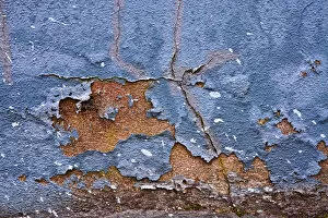 Texture, plastered wall, peeling paint