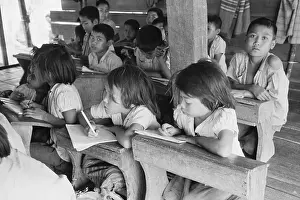 Poor Person Prints: Thai Children in Classroom
