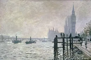Moments in Light: Elegant Reproductions of the Master of Impressionism: The Thames below Westminster, 1871 (oil on canvas)