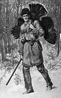 Thanksgiving Hunter With A Turkey