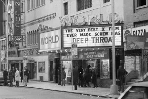 Marquee Prints: Theater Marquee For Deep Throat