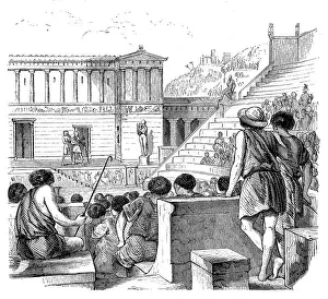 Audience Prints: Theater performance in ancient Greece