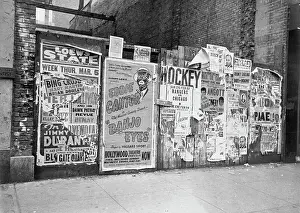 Theater and Special Event Posters on City Fence