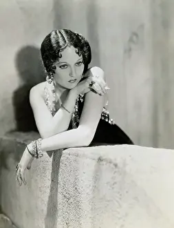 Thelma Todd Smoking a Cigarette