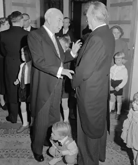 Bonn Prints: Theodor Heuss with Konrad Adenauer and His Grandson