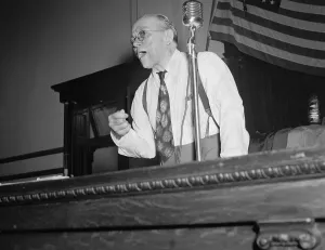 Mississippi Prints: Theodore G. Bilbo Giving Speech